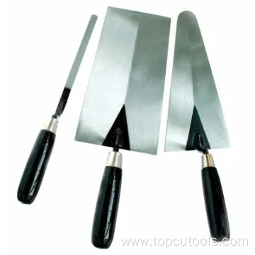 Hardware Black Lacquered Wooden Handle Bricklaying Caulking Trowel Tool